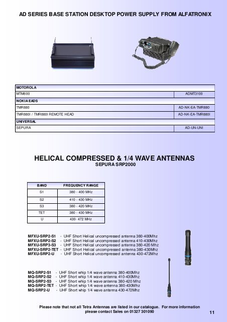 Tetra Catalogue 2008.pub - Axess International Ltd