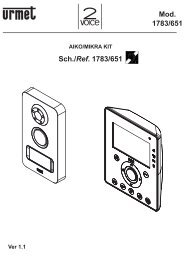 Urmet 1130//1 1130//11 Interphone unifi/é Ivoire avec touche service