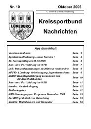 Aus- und Fortbildungen des KSB - Kreissportbund-Lüneburg