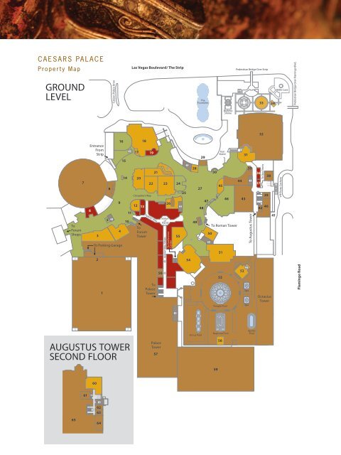 caesars palace property map Augustus Tower Second Floor Ground Level Imedex caesars palace property map