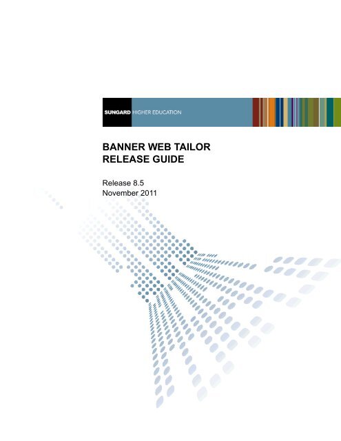 Banner Web Tailor Release Guide