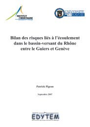 Bilan des risques liÃ©s Ã  l'Ã©coulement dans le bassin-versant du ...