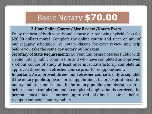 Notary Public Courses