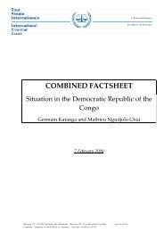 ICC-OTP, Combined Factsheet on Germain Katanga and ... - AMICC
