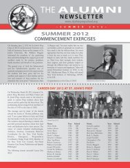 Alumni Newsletter - St. John's Prep