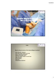 Step by step procedure of the Savena Magna ... - F care systems