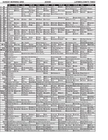 SUNDAY MORNING GRID 8/24/08 LATIMES.COM - Los Angeles ...