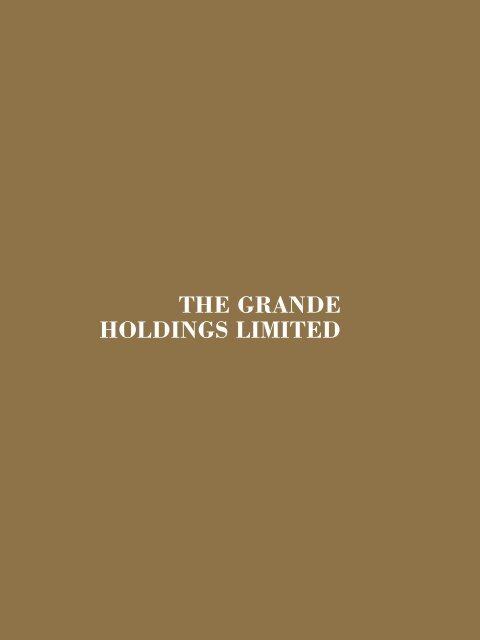 Grande AR (E). - the grande holdings limited