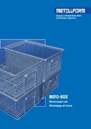 MEFO-BOX Systemkomponenten - Metallform