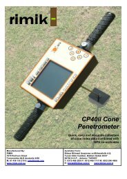 CP40II Cone Penetrometer - Bilmar Bilimsel AraÅtÄ±rma ve ...