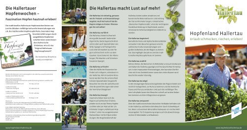 PDF Download (500 KB) - Hopfenland Hallertau