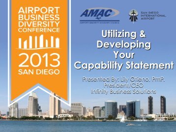 Utilizing & Developing Your Capability Statement - AMAC