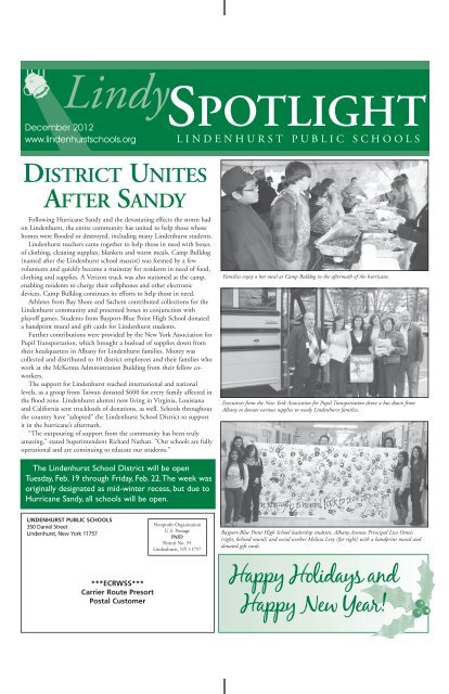December 2012 - Lindenhurst Public Schools