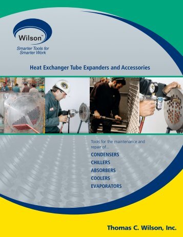 Heat Exchanger Tube Expanders & Accessories - Thomas C. Wilson