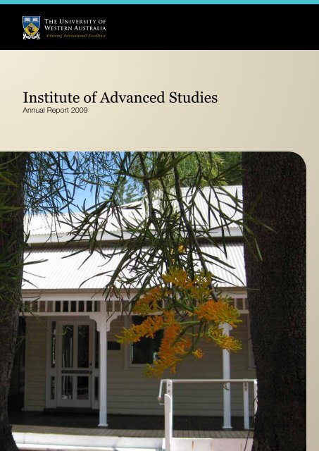 Advanced Studies Institute of Advanced Studies - The University of Western Australia