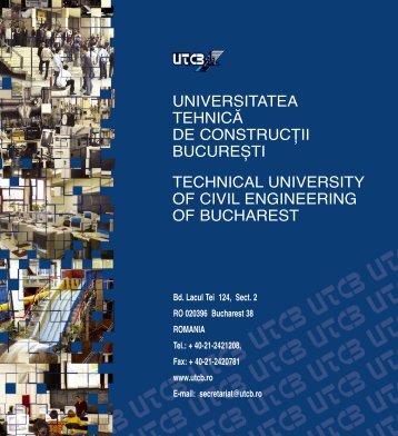 universitatea tehnicÄ de construcÅ£ii bucureÈti technical university of ...