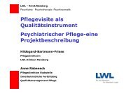Die Pflegevisite als QualitÃ¤tsvisite psychiatrischer Pflege - LWL ...