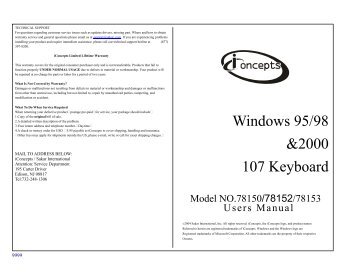 Windows 95/98 &2000; 107 Keyboard - Sakar