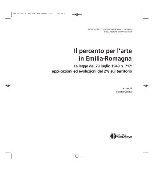 Il percento per l'arte in Emilia-Romagna (pdf, 29768 Kb)