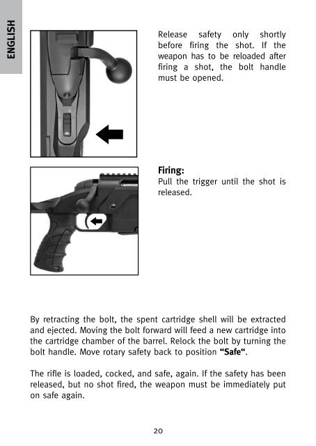 INSTRUCTIONS FOR USE BETRIEBSANLEITUNG