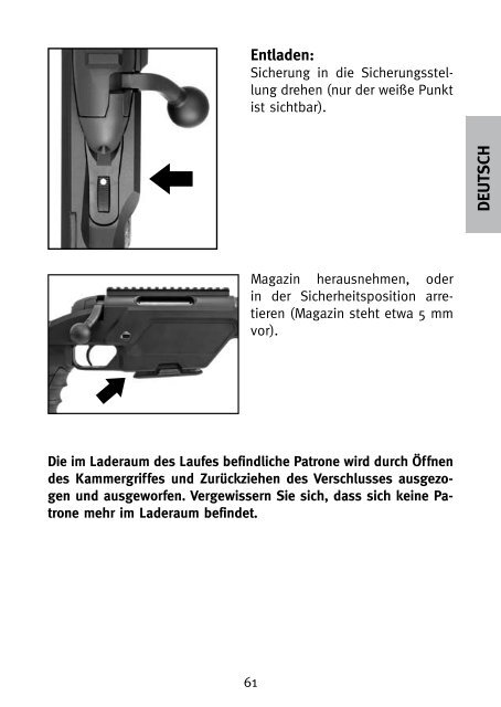 INSTRUCTIONS FOR USE BETRIEBSANLEITUNG