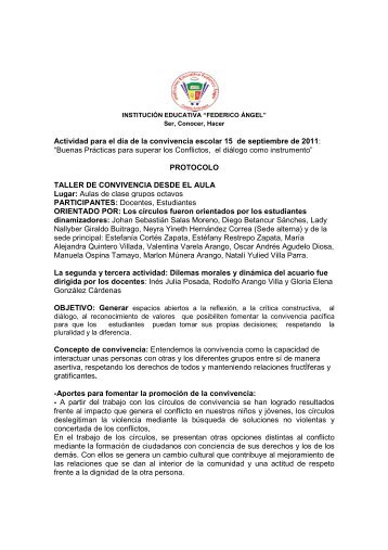 EvaluaciÃ³n y compromisos a partir del dÃ­a de la convivencia - Iefangel