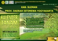 Kalender Tanam Sleman - BPTP Yogyakarta