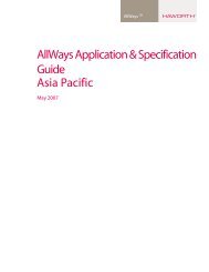 AllWays Application & Specification Guide Asia Pacific - Escinter