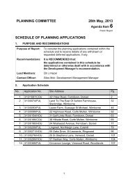 schedule of planning applications