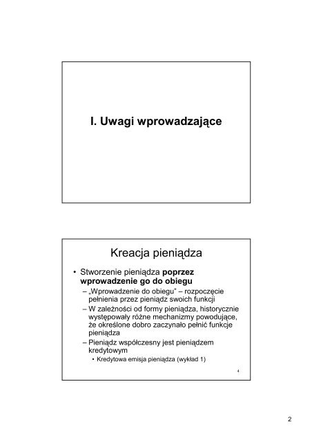 Kreacja pieniÃ„Â…dza Plan