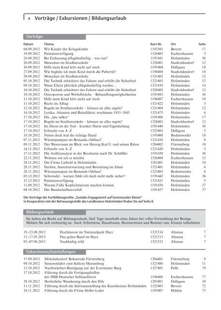 Ihr Spezialist für Busreisen - Kreisvolkshochschule Holzminden