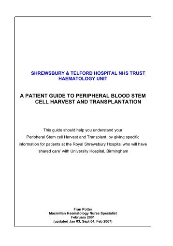 royal shrewsbury hospital nhs trust - Royal Shrewsbury Hospitals ...