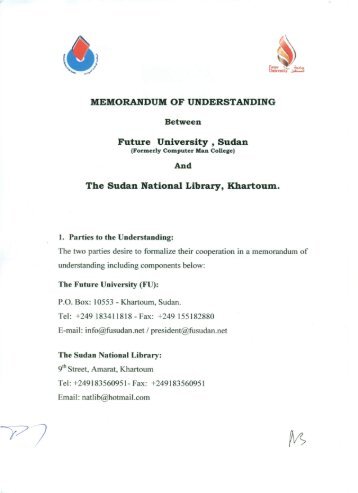 The Sudan National Library, Khartoum - The Future University