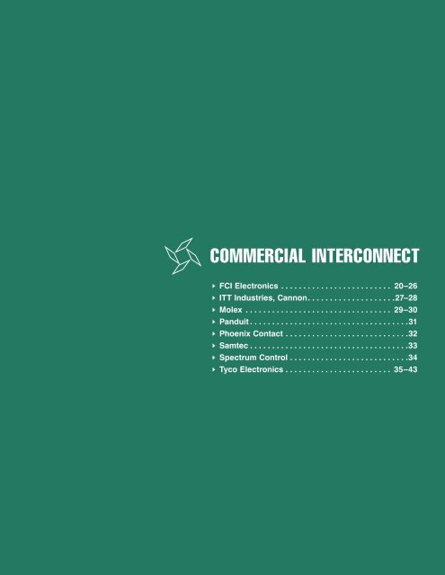 COMMERCIAL INTERCONNECT - Arrow Electronics