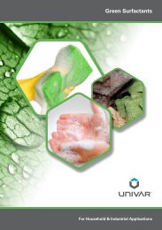 Green Surfactants Brochure - Univar Colour