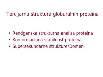 Tercijarna struktura proteina