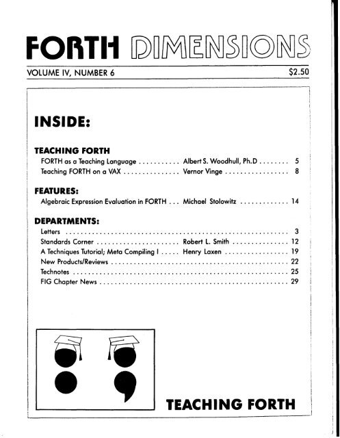 INSIDE: TEACHING FORTH : - Complang