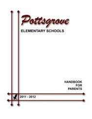 Elementary Handbook 2011-12 - Pottsgrove School District