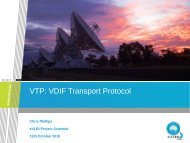 VTP: VDIF Transport Protocol - CIRA