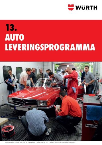 13. Auto leveringsprogrAmmA - WÃ¼rth Nederland