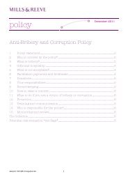 to view our anti-bribery and corruption policy. - Mills & Reeve