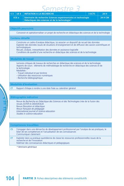 Semestre 2 - IUFM