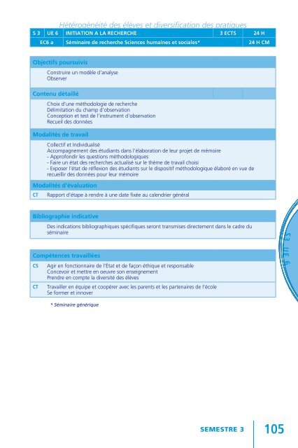 Semestre 2 - IUFM