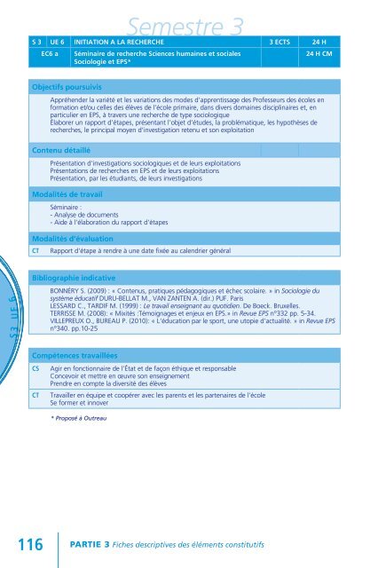 Semestre 2 - IUFM