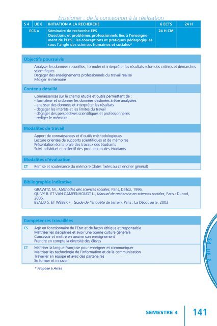 Semestre 2 - IUFM