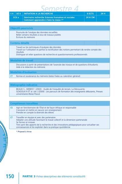 Semestre 2 - IUFM