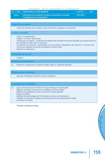 Semestre 2 - IUFM