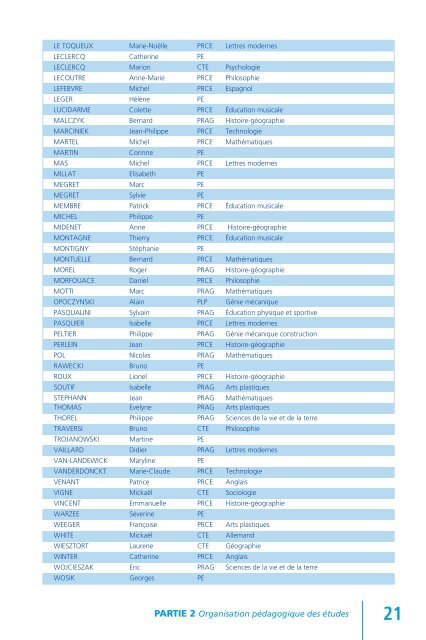 Semestre 2 - IUFM