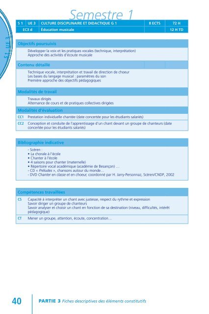 Semestre 2 - IUFM