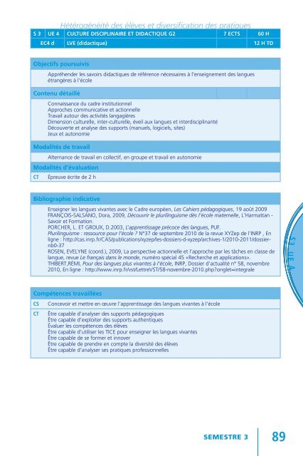 Semestre 2 - IUFM